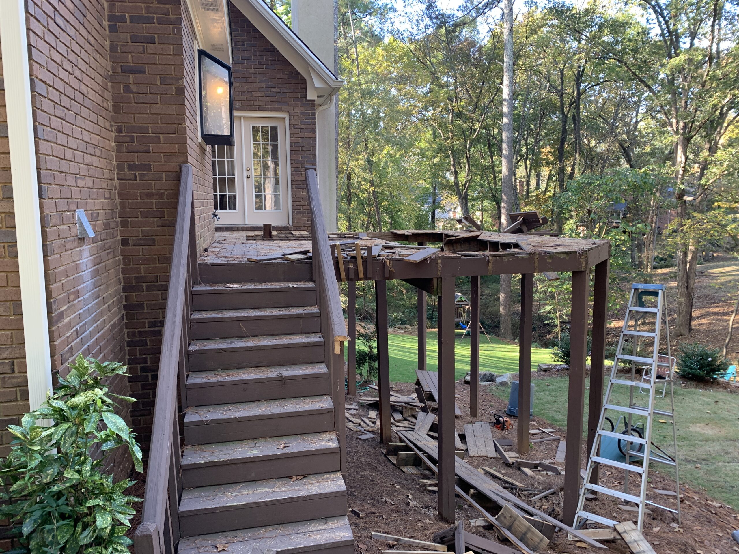 deck demo during2
