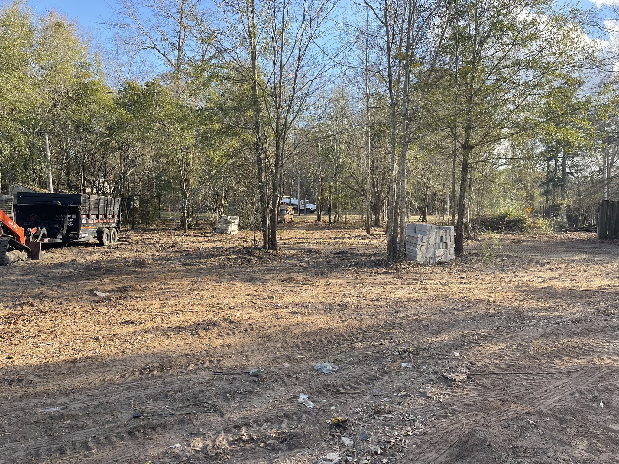 Property after abandoned mobile home removal and cleanup in New Ellenton SC